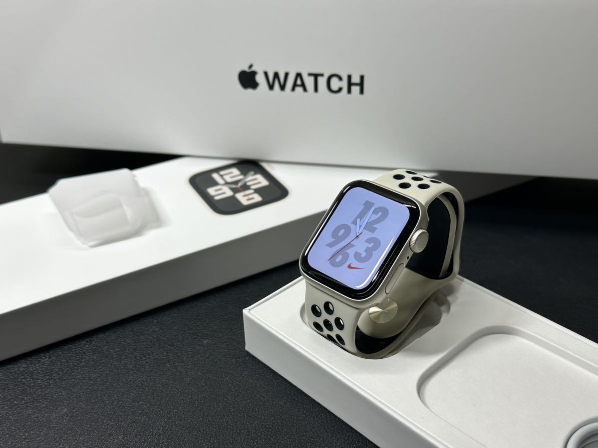 ☆即決 超美品 100% Apple Watch SE2 40mm スターライトアルミニウム