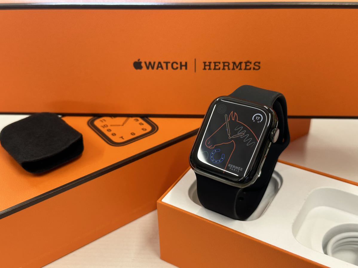 安い 激安 プチプラ 高品質 Apple Watch 6 HERMES エルメス 40mm 黒