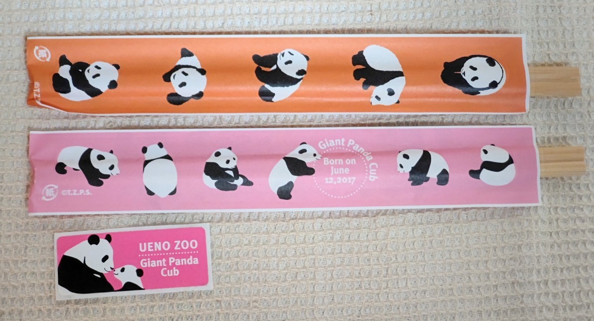  Ueno zoo car n car n.. splittable chopsticks . goods SHOP seal sinsin Panda 
