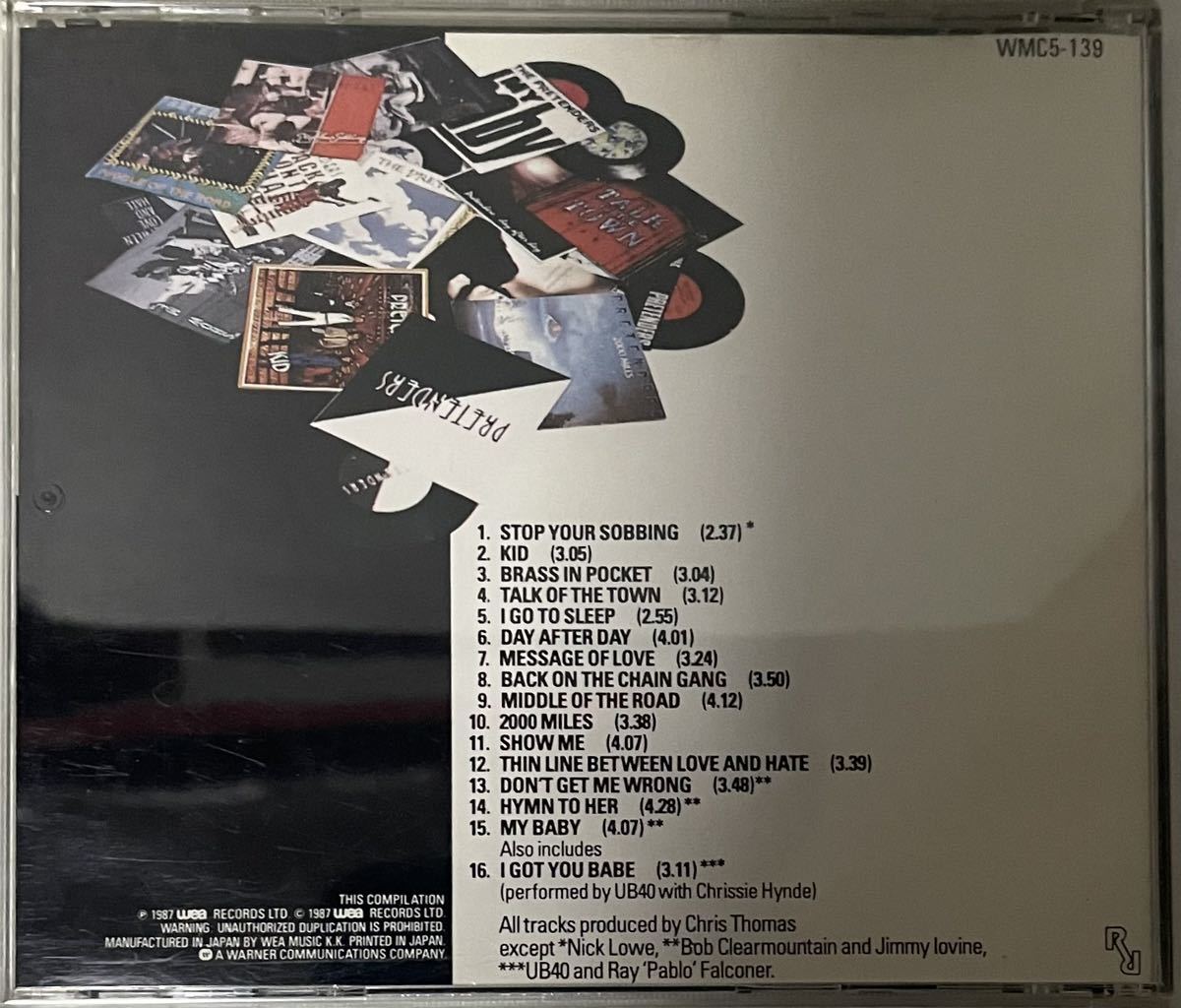 中古 国内盤CD/Pretenders『The Singles』プリテンダーズ　シングル集:1987年12月10日Real Records32XD-884_画像2