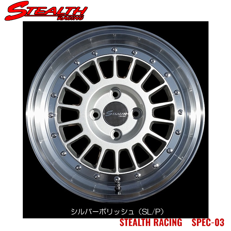 送料無料 トラストジャパン STEALTH RACING SPEC-03 7J-15 35 4H-100