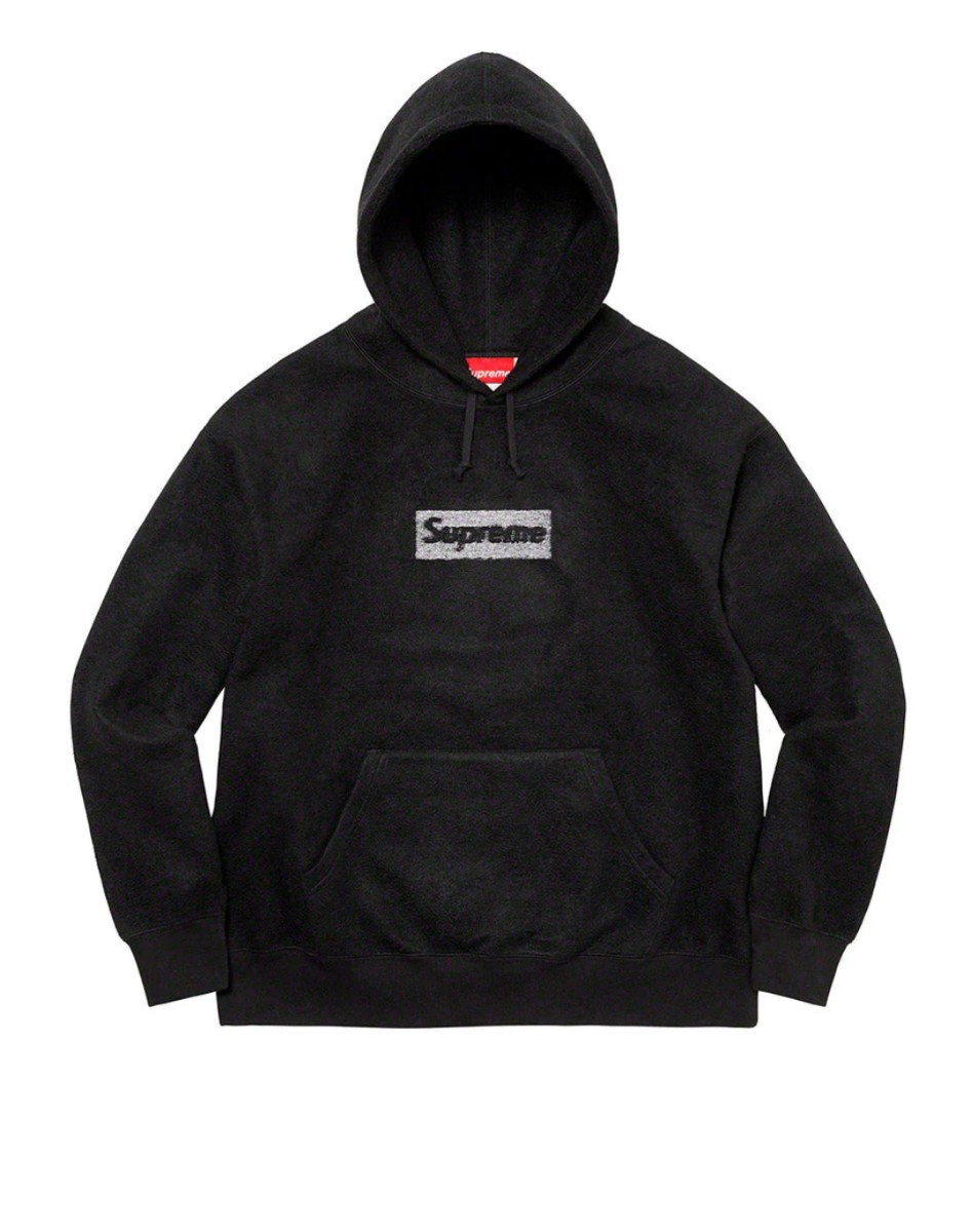 カーキ×インディゴ Inside Out Box Logo Hooded Sweatshirt - パーカー