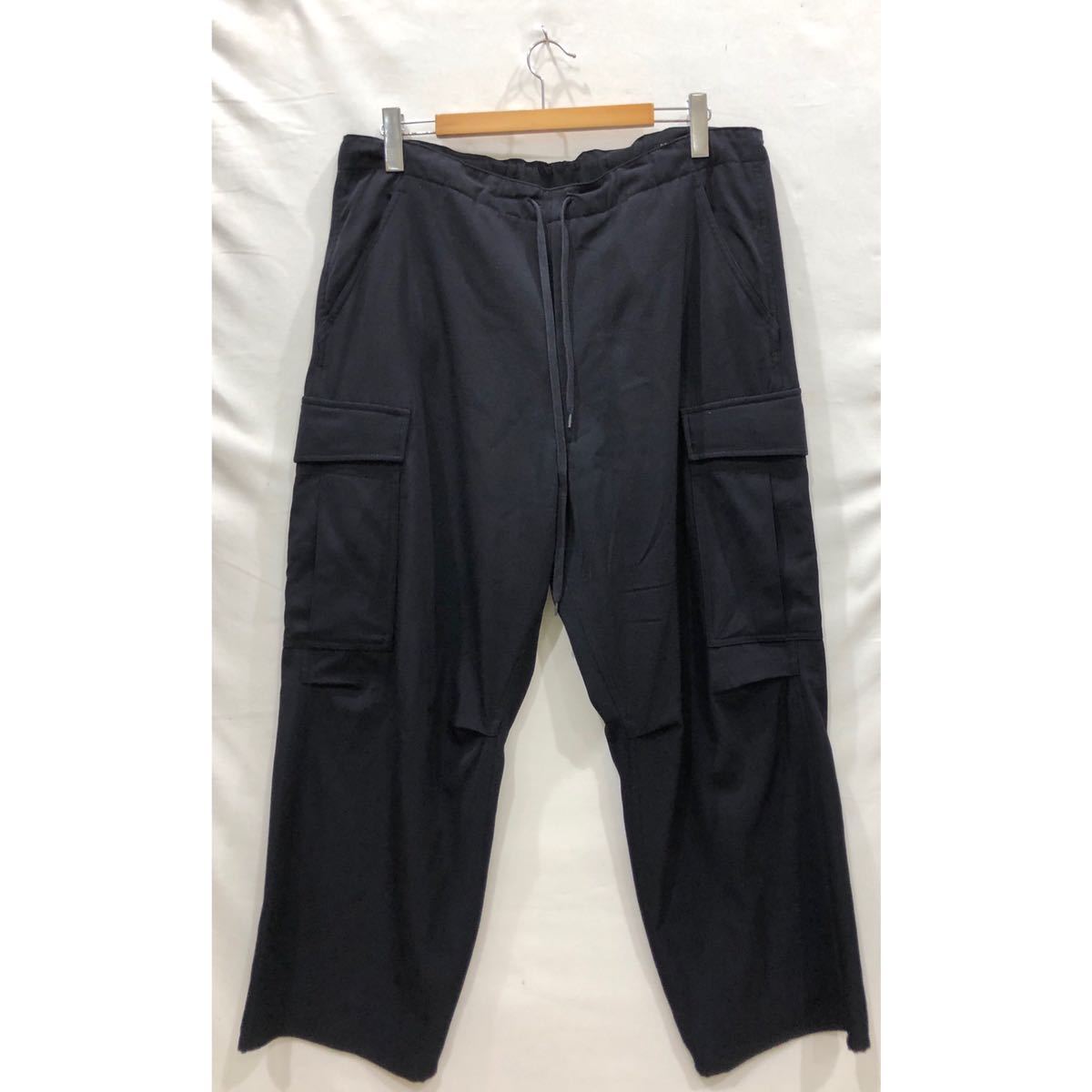 COMORI】カーゴパンツ コモリ 3(L位)ウール NVY 6ポケット 21SS T01