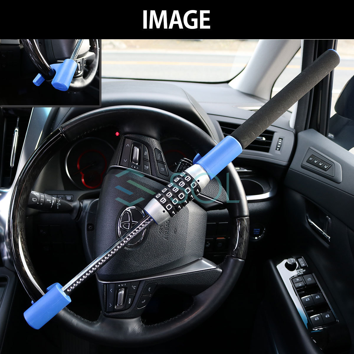  vehicle anti-theft car security 5 column dial type steering wheel lock type A blue blue relay attack CAN in beige da- measures shipping deadline 18 hour 