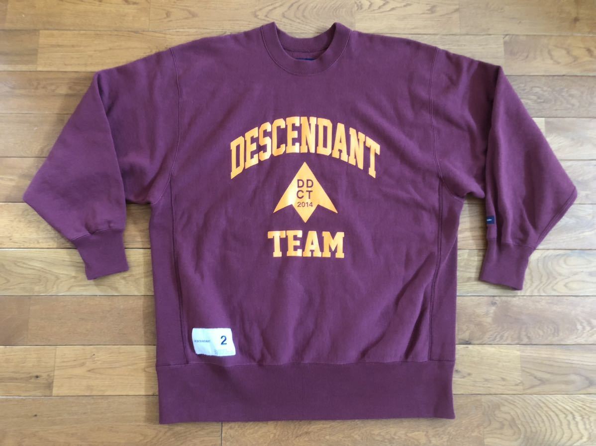 美中古 サイズ2 descendant スウェット パーカー シャツ コーデュロイ