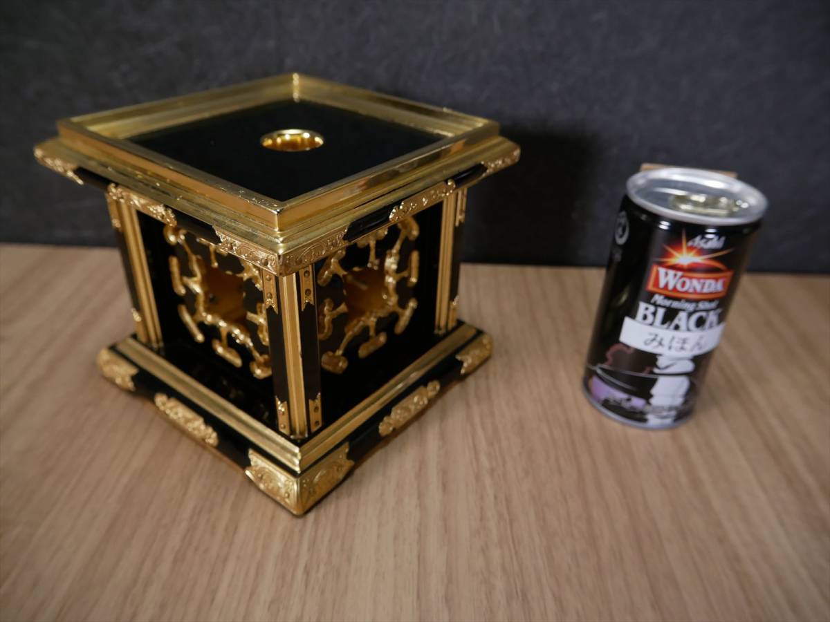 非常に高い品質 収集品 四角リン台 八ツ目 木製純金箔 四方裏金 高さ12.3㎝ 幅13.7㎝ 仏壇 仏具(A3-1) 4257 M 仏具一般 非常に高い品質 収集品 四角リン台 八ツ目 木製純金箔 四方裏金 高さ12.3㎝ 幅13.7㎝ 仏壇 仏具(A3-1) 4257 M 仏具一般