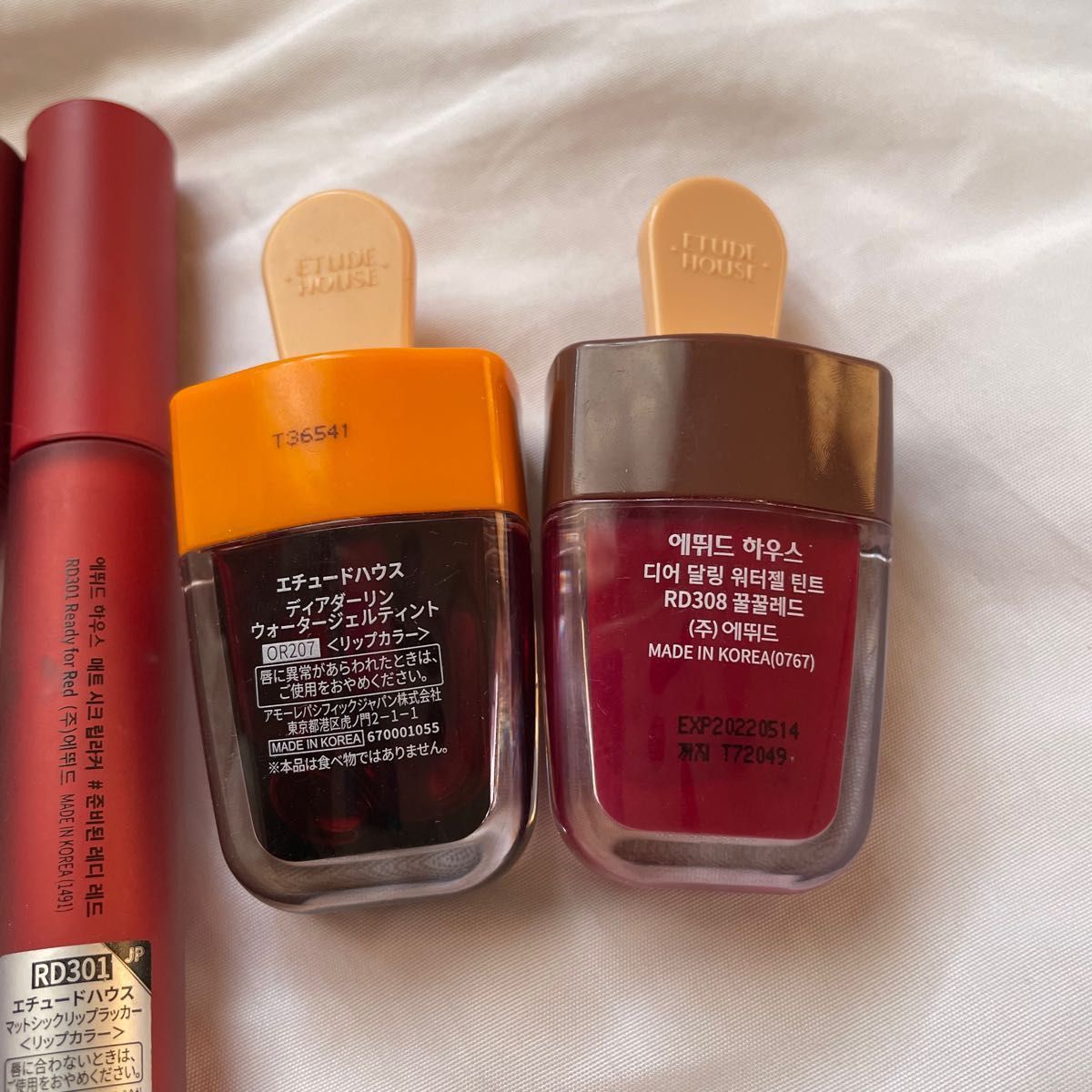 エチュードハウス Dear Darling Tint マットシックリップラッカー 4本セット Red Velvet