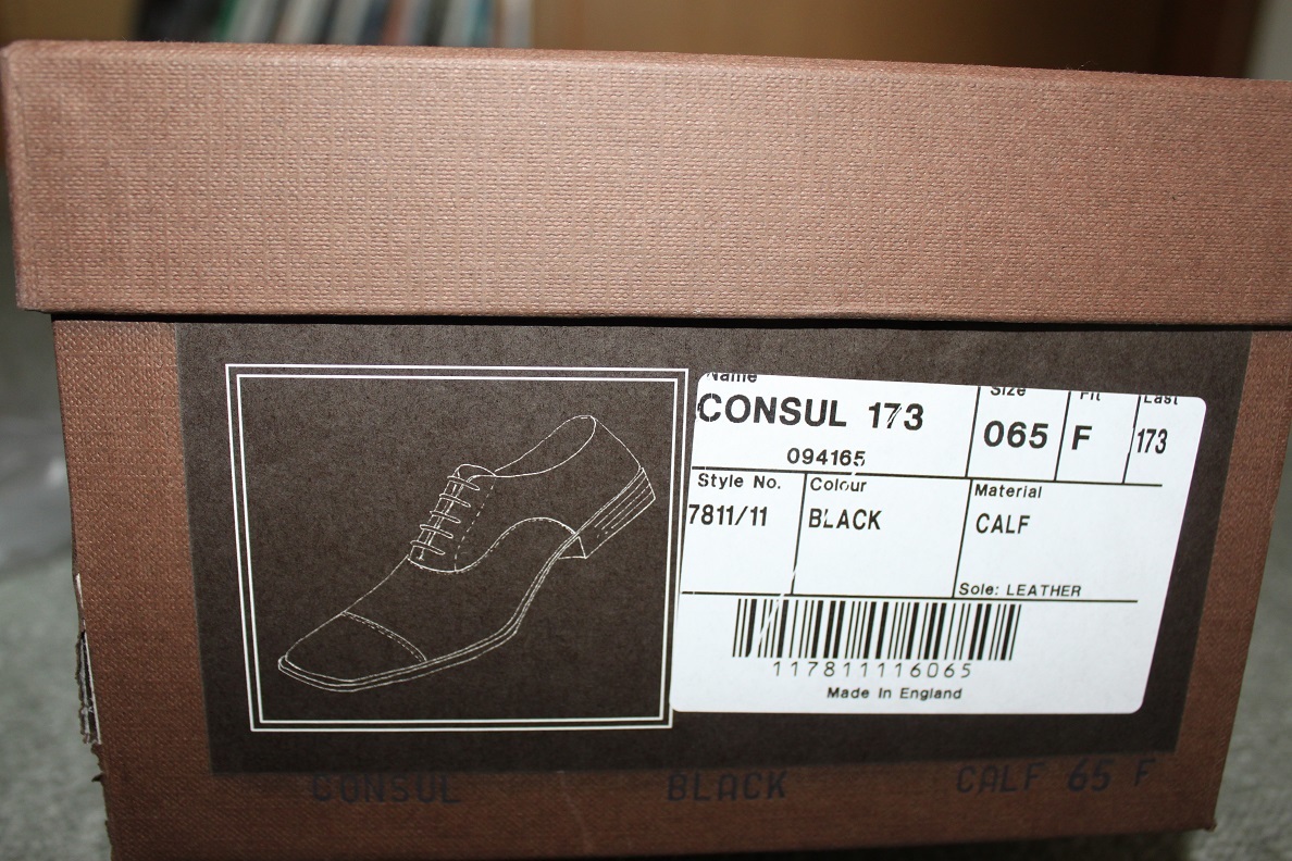 Church's CONSUL ラスト173 チャーチ コンサル ブラック 6.5F 新品未使用 www.anac-mali.org