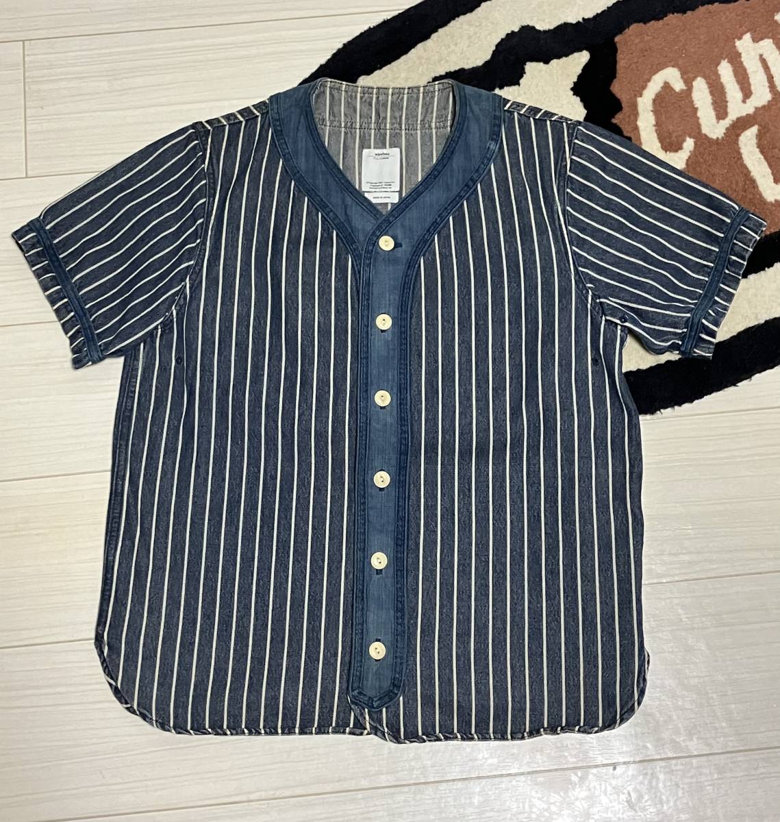 16S/S visvim DUGOUT SHIRT S/S (INDIGO STRIPE) 1 16S/S visvim