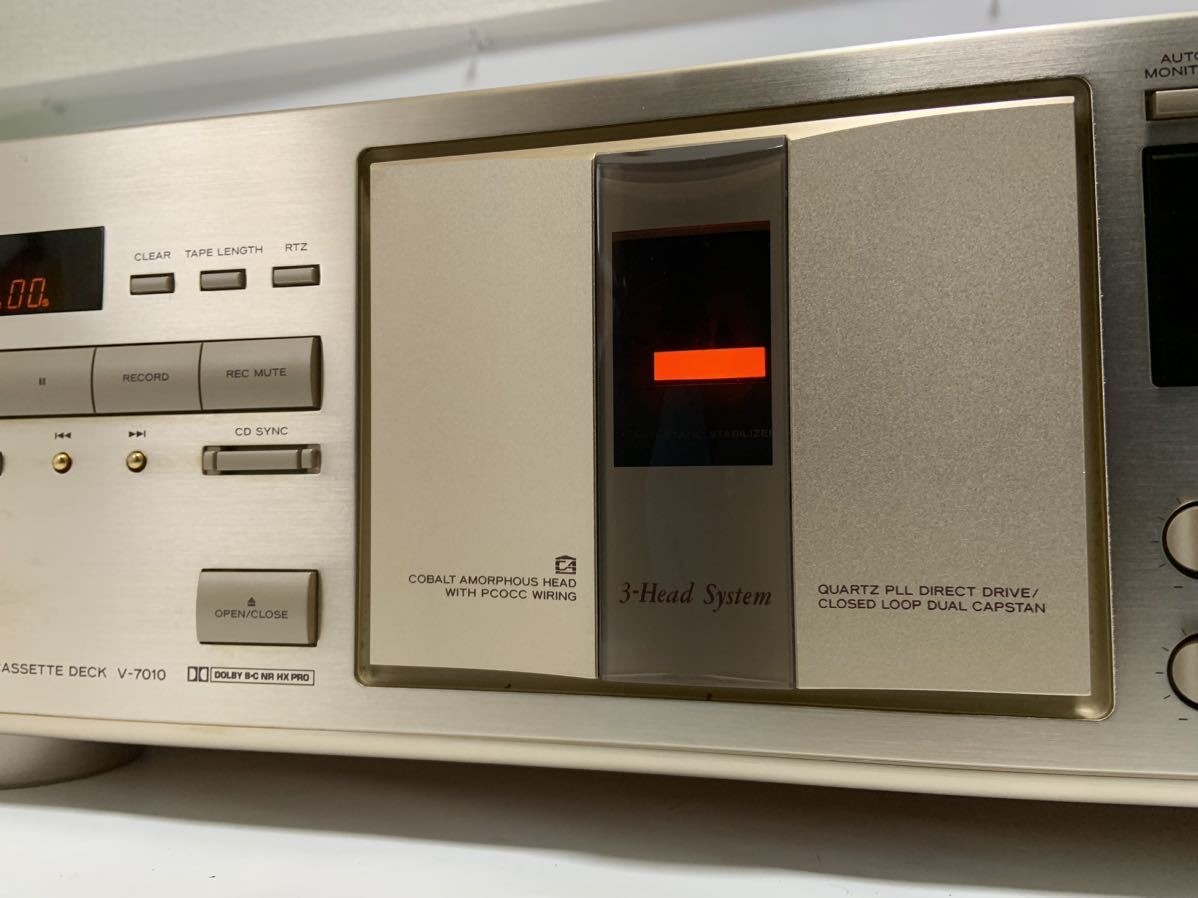 TEAC ティアック V-7010 カセットデッキ 再生 要修理 部品取り TEAC ティアック V-7010 カセットデッキ 再生 要修理 部品取り