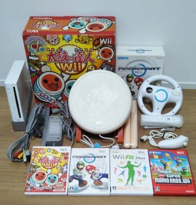 ソフト追加(画像2) wii 本体 一式 太鼓の達人 マリオカートなどソフト5