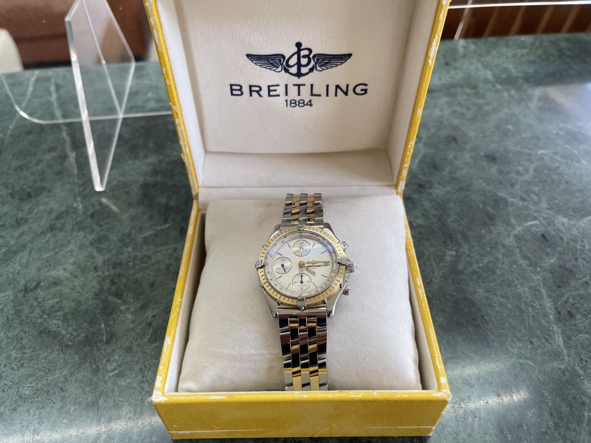 R5/3 O/H 磨き済み ブライトリング　クロノマット 金ビコロ　　コンビブレスレット　D13050 BREITLING 限定品