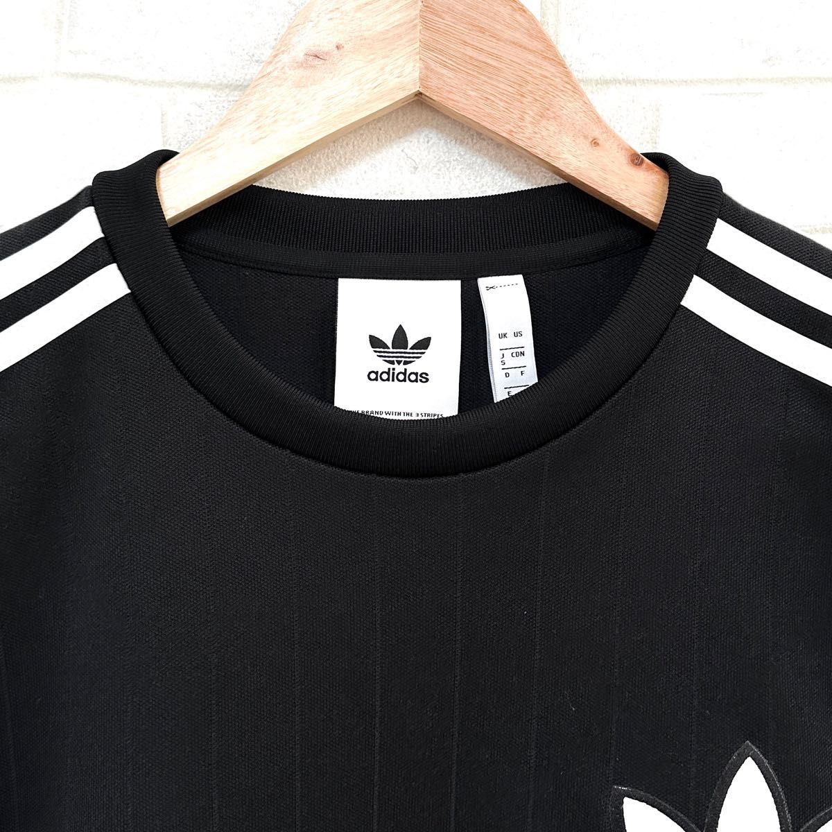 adidas アディダス ロングスリーブ Tシャツ ジャージ素材 3ストライプ