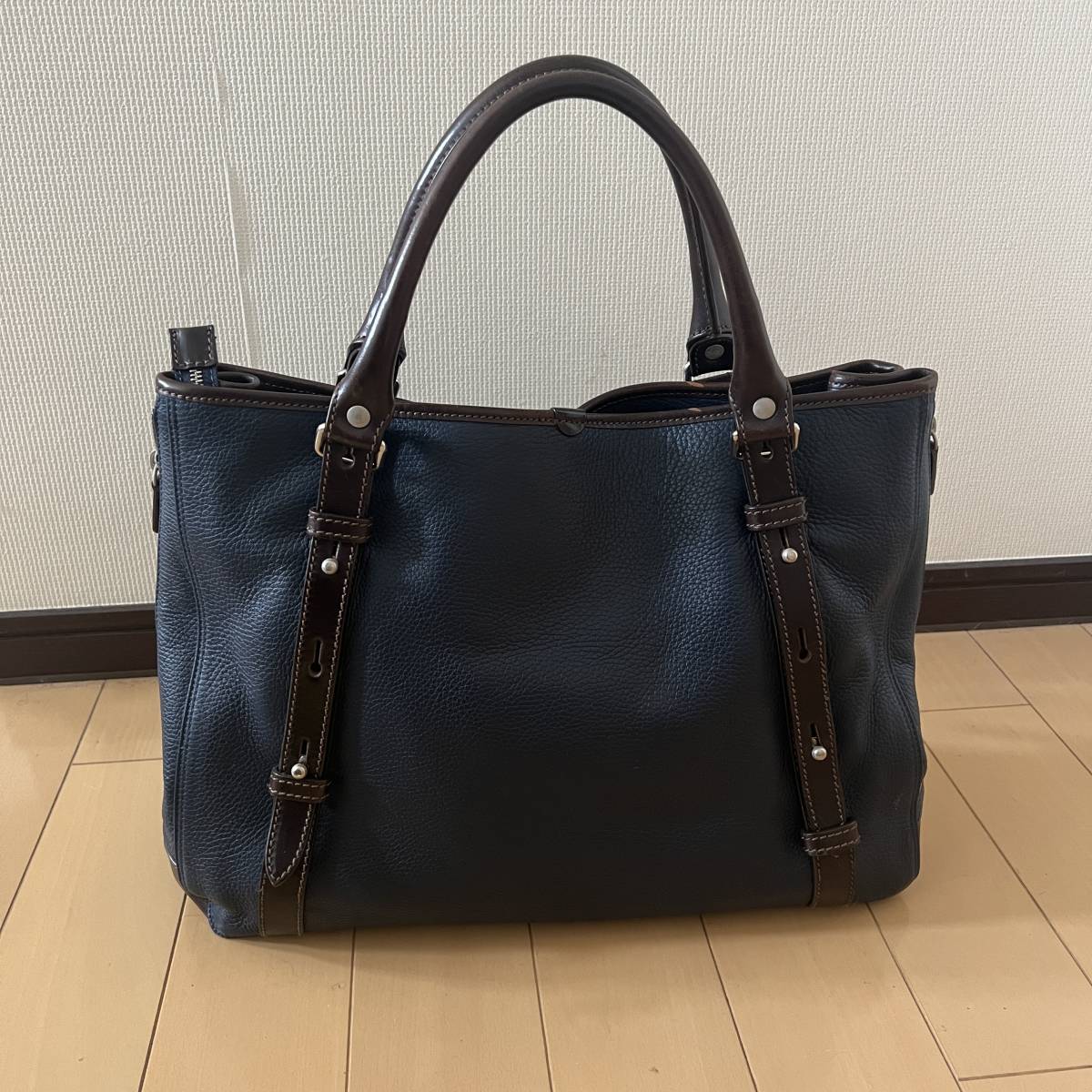 STEFANO MANO ステファノマーノ ネイビー・ブラウン ビジネス STEFANO MANO ステファノマーノ ネイビー・ブラウン ビジネス