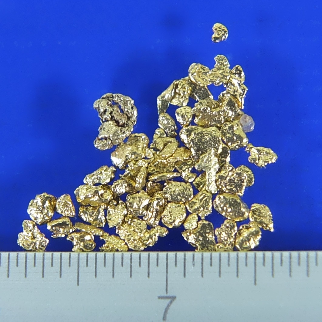 【あおい商店】本物保証 天然砂金 アラスカ Yukon Tributary 産 ０.５３gram 天然石 自然金の画像1