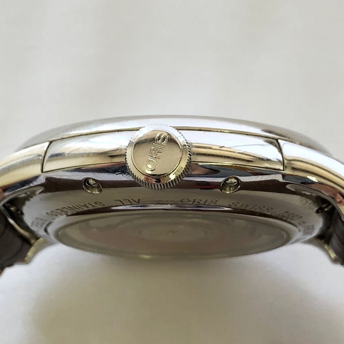 希少 レア 美品 ORIS オリス アートリエ スモールセコンド デイト 裏