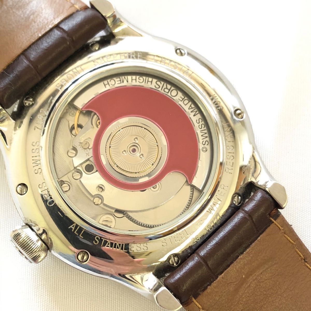希少 レア 美品 ORIS オリス アートリエ スモールセコンド デイト 裏