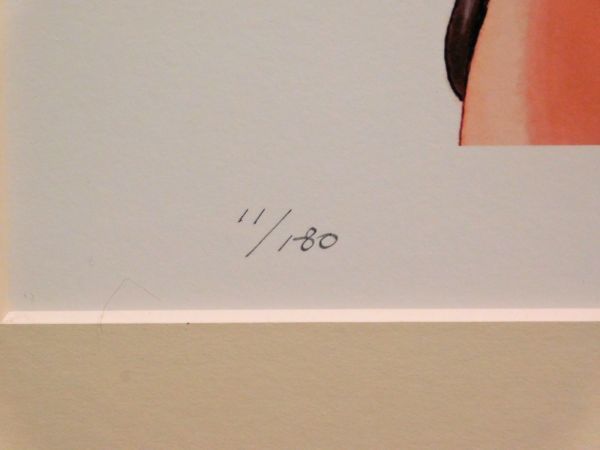 村田蓮爾 Melancholy 版画作品 直筆サイン入り 額装 美少女 イラストレーター 絵師100人展 コレクター放出品 w220902_画像6