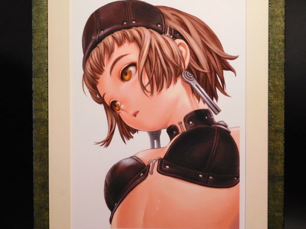 村田蓮爾 Melancholy 版画作品 直筆サイン入り 額装 美少女 イラストレーター 絵師100人展 コレクター放出品 w220902_画像3