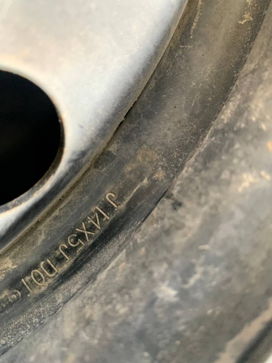 Y877 165/70R14 bridgestone ブリジストン 2022年 PCD100 4H 5J 4本セット キャップ付き_画像6