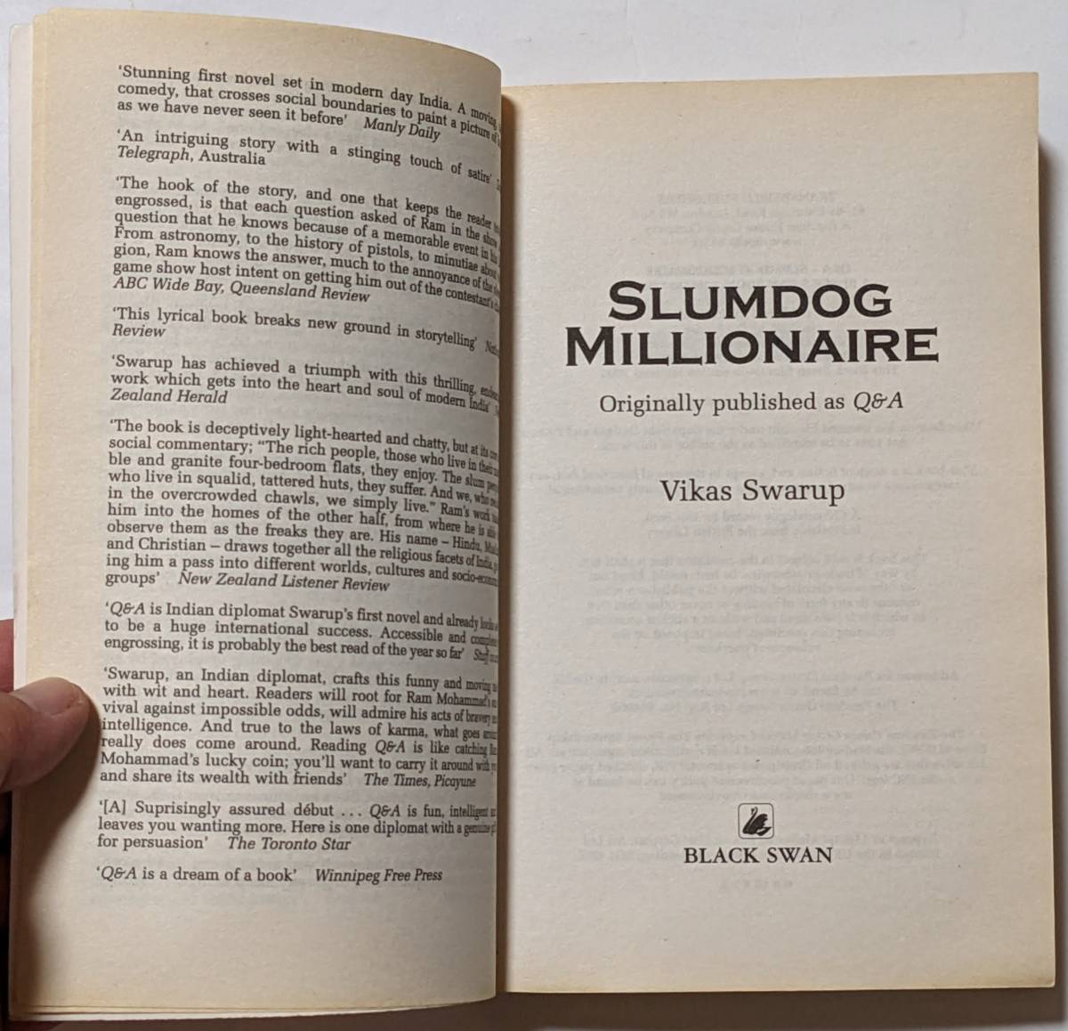 「Slumdog Millionaire」映画原作/ノベライズ/クイズミリオネア映画化作品/ペーパーバック/英語_画像5