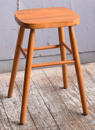 イギリス アンティーク家具 木製　スツール　 椅子 11546_画像2