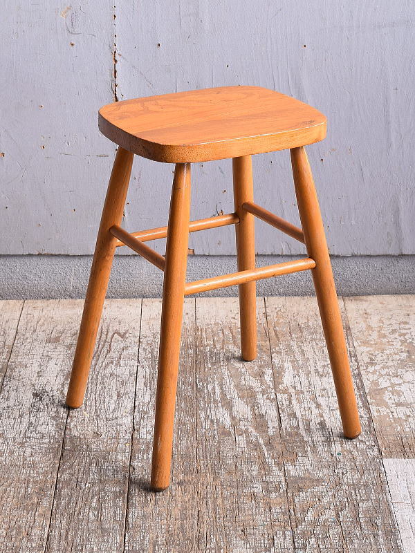 イギリス アンティーク家具 木製　スツール　 椅子 11546_画像1