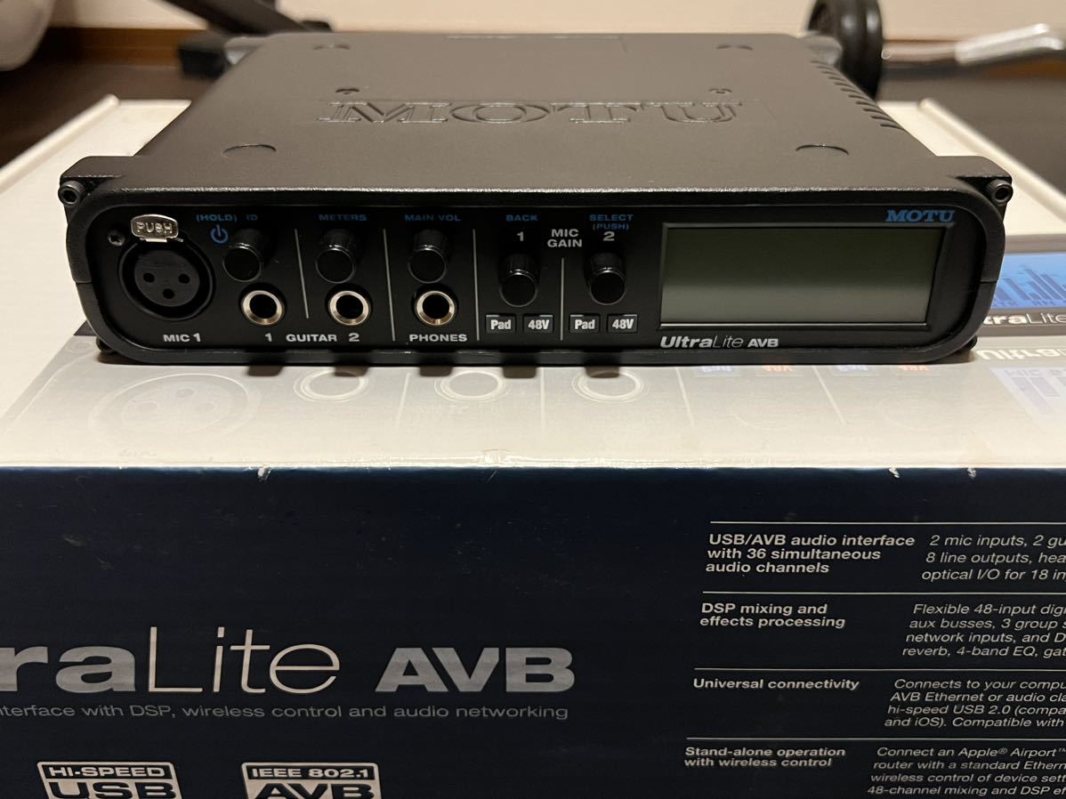 珍しい AVBオーディオインターフェイス Youtube、LINE / LIVE Pro MOTU