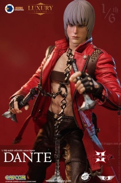 豪華版 ASMUS TOYS DMC300V2LUX デビルメイクライ3 DANTE ダンテ (DMC III) 1/6 フィギュア 新品未開封　(検　スリーゼロ ホットトイズ )_画像3