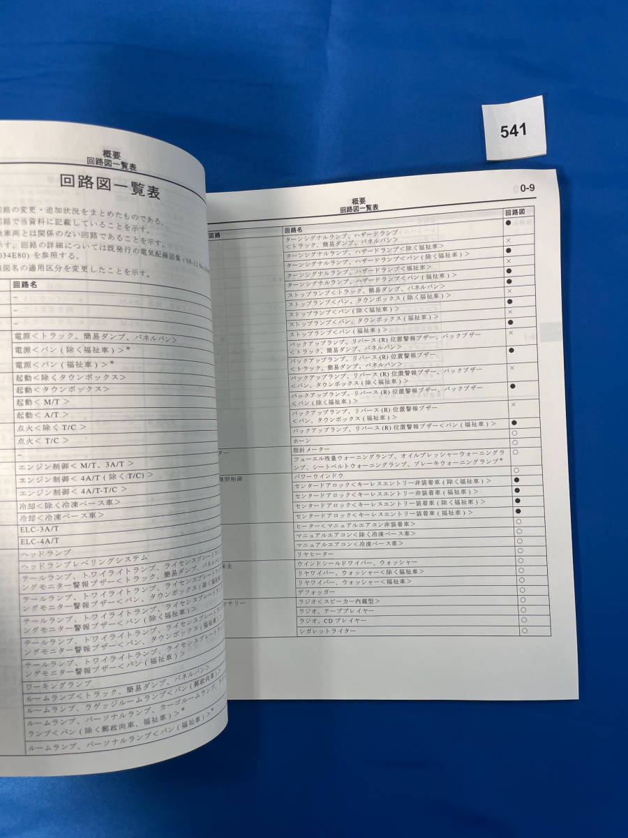 541/ Mitsubishi Minicab Town Box electric wiring diagram compilation U61 U62 2011 year 12 month 