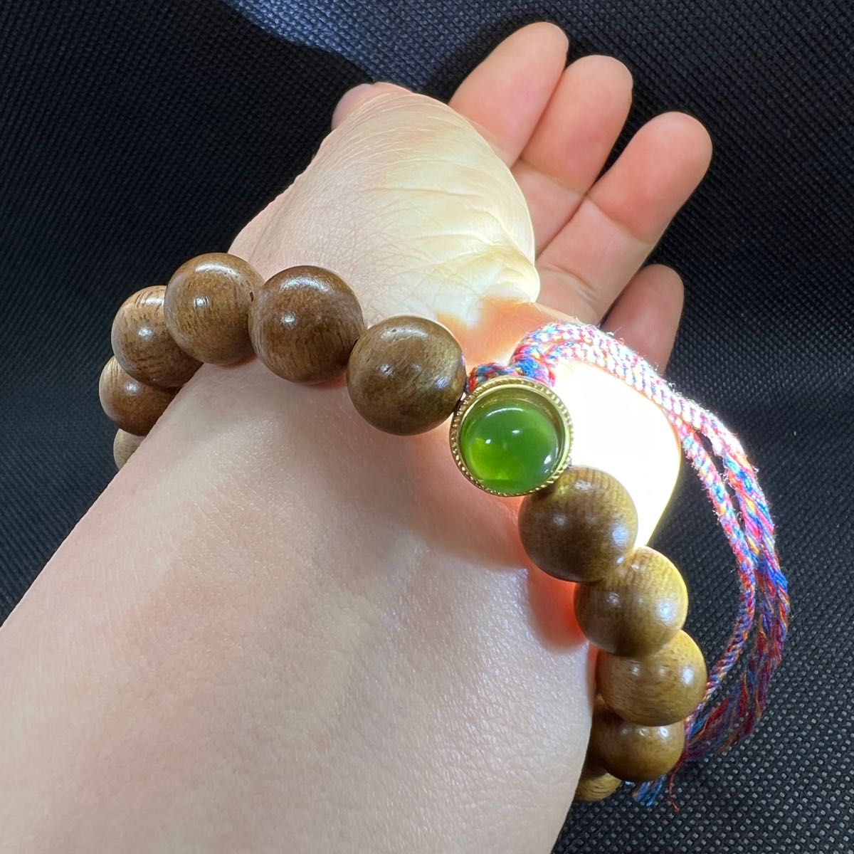 18k ルビー付き和田玉翡翠レアなキャッツアイのペンダントトップ | lea