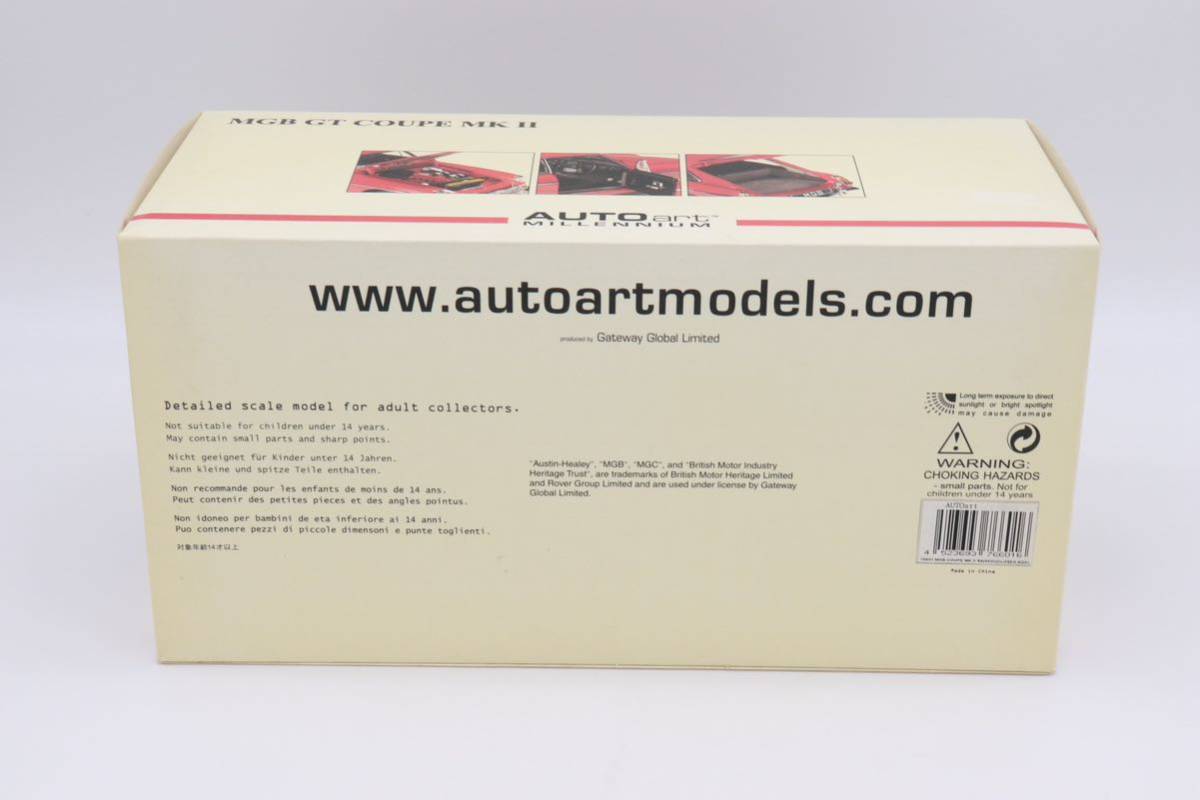 AUTO ART オートアート 1/18 MGB GT COUPE MK II ミニカー