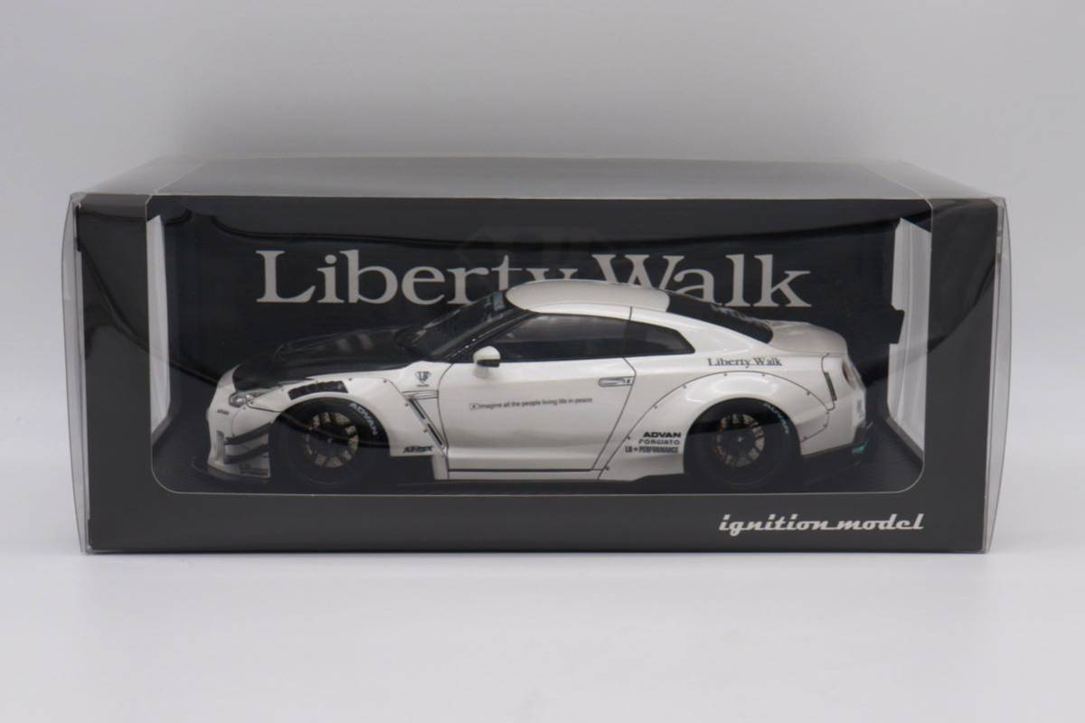 ignition model イグニッション モデル 1/18 GT-R LB R35 GTR Liberty Walk LBWK ミニカー 白 ホワイト リバティーウォーク IG2342