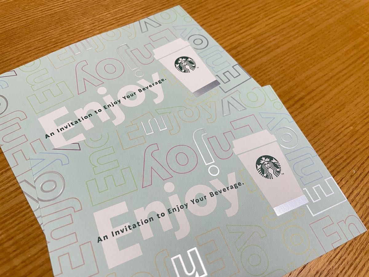 即日発送！Starbucks 2枚　スタバ　チケット