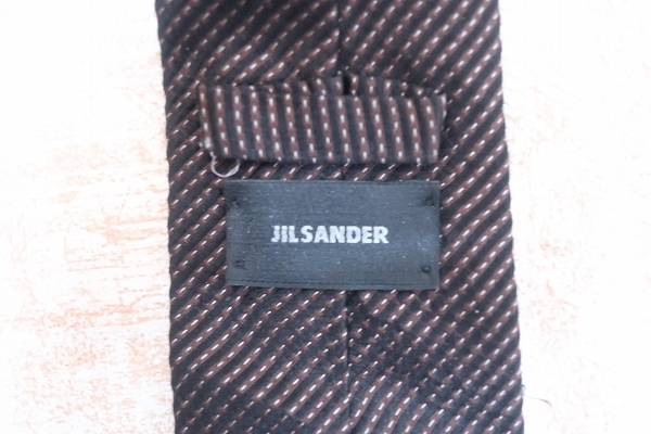 6-1715A/JIL SANDER ストタイプシルクネクタイ イタリア製 ジルサンダー 送料200円 _画像4