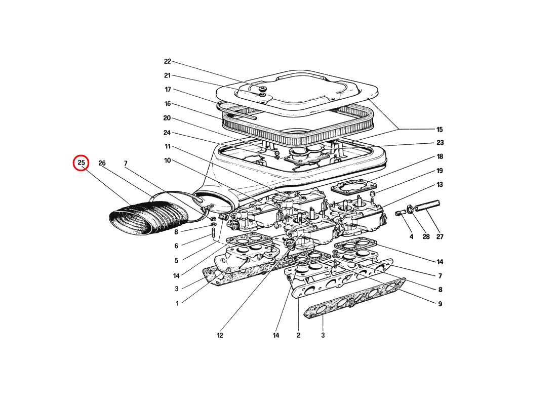 Ferrari 308 エアスリーブ エアダクト 新品 送料無料 フェラーリ_画像4