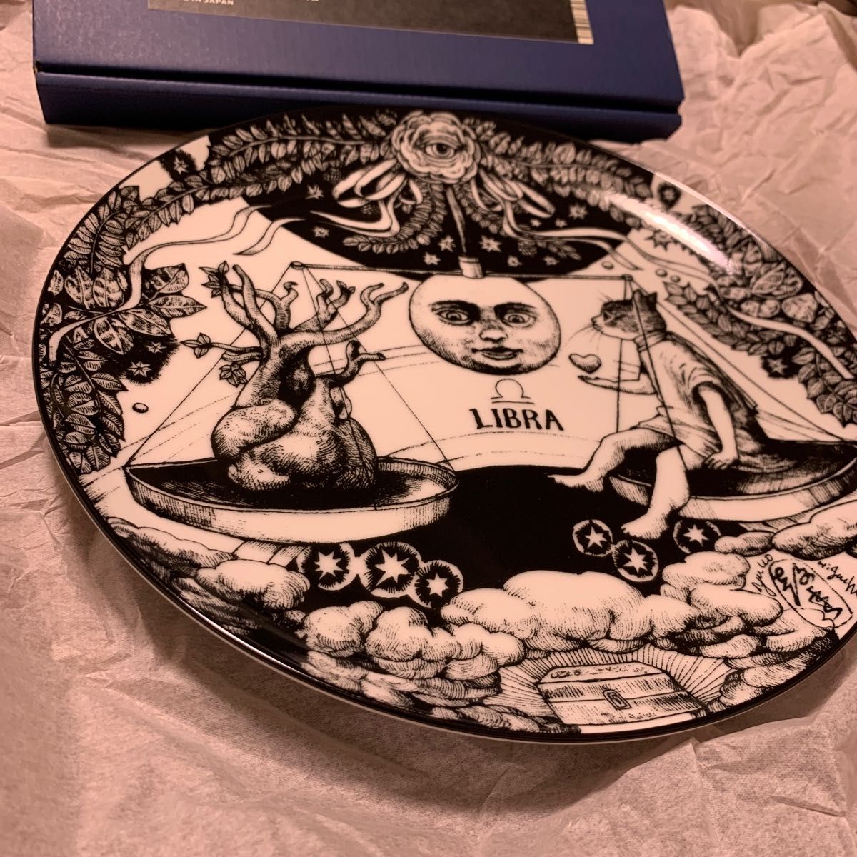 新品　皿　プレート　ヒグチユウコ　Libra 丸皿　サーカス　天秤座　てんびん座