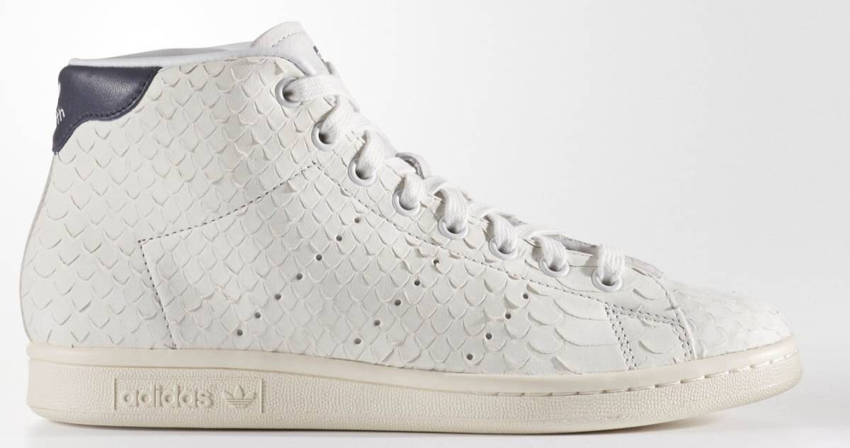 22cm■adidas Originals STAN SMITH MID W 白 紺 BB4862 アディダス オリジナルス スタンスミス ミッド サステイナブル レザー プレミアム