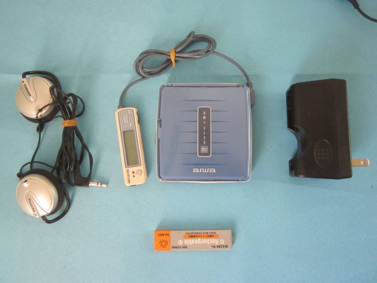 AIWA／アイワ MDプレーヤー AM-CL33 ☆動作品 MDプレーヤー