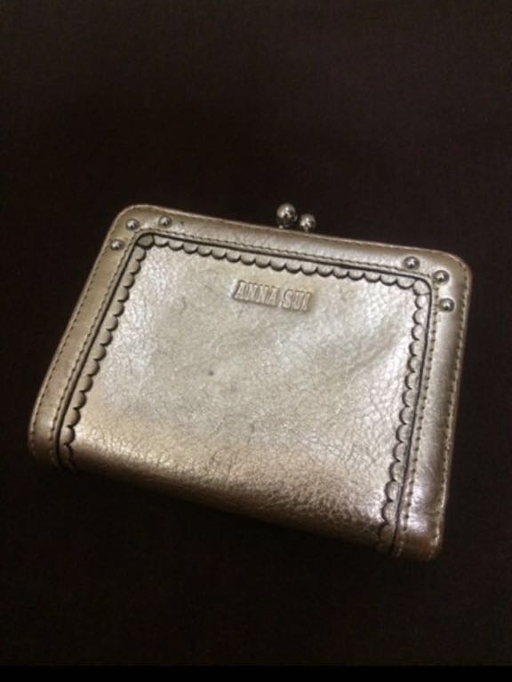本物アナスイANNA SUIのシャンパンゴールドのお財布