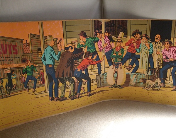 ヴィンテージ 当時物 1950 LEVI'S リーバイス 店頭用 ポスター ヴィンテージ 当時物 1950 LEVI'S リーバイス 店頭用 ポスター