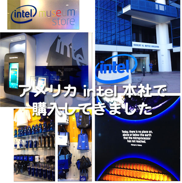 アメリカ直輸入■インテル Intel 本社内ミュージアムストア／伸縮ケーブル付 イヤホン／青_画像3