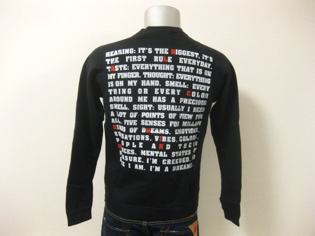 名作 本物 新品 BLACK RING ブラックリング スウェット トレーナー S 伊製 MADE IN ITALY イタリア製 定価:19,950円_画像9