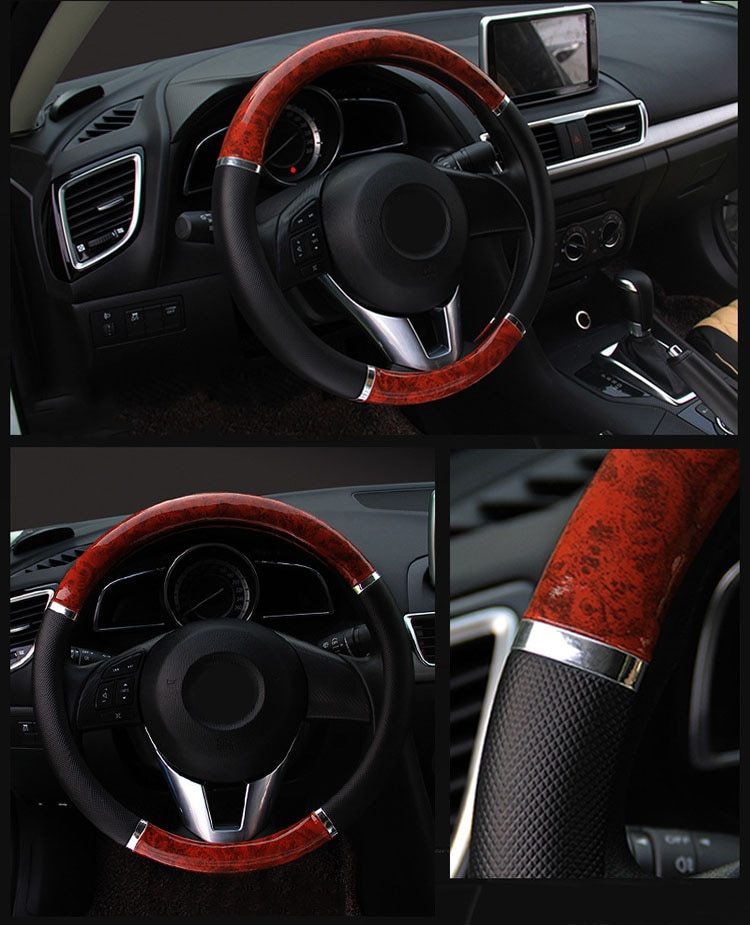 ハンドルカバー ストリーム RN6 RN7 RN8 RN9 ステアリングカバー ホンダ エナメル 選べる5色 DERMAY_画像7