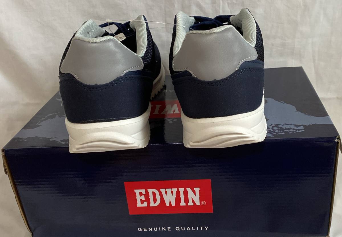 uo- King shoes 26.5cm EDWIN/ Edwin navy color series cup insole reflection material light weight VV unused goods 