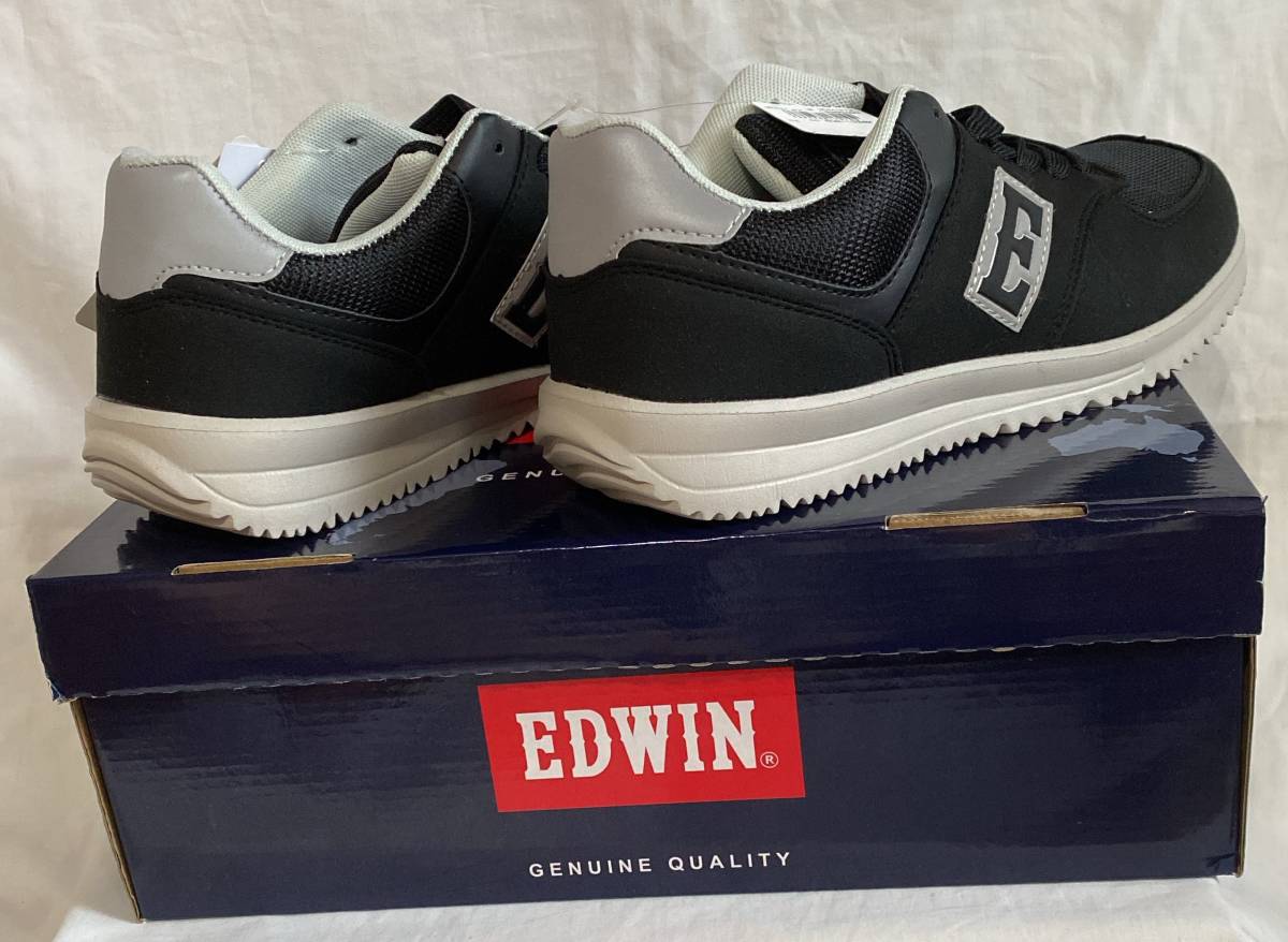 uo- King shoes 25cm EDWIN/ Edwin navy color series cup insole reflection material light weight ** unused goods 