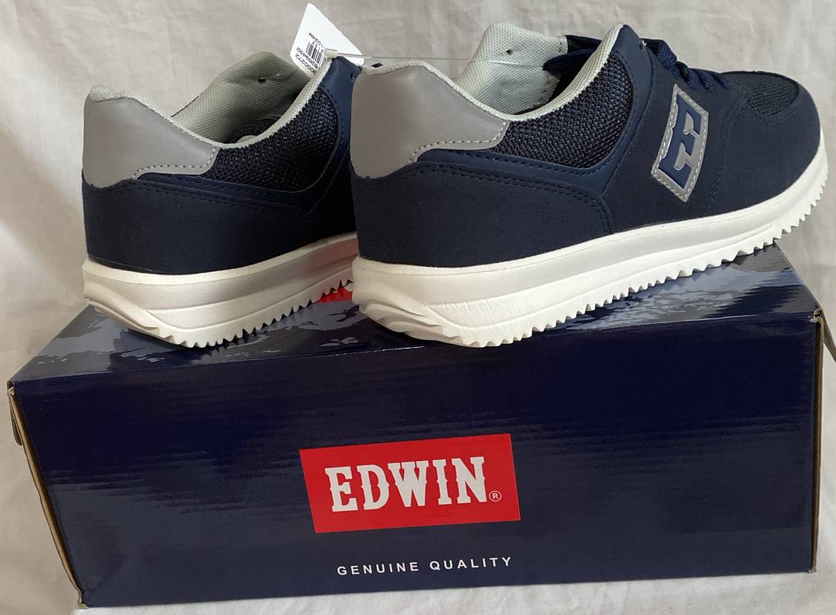 uo- King shoes 26.5cm EDWIN/ Edwin navy color series cup insole reflection material light weight VV unused goods 