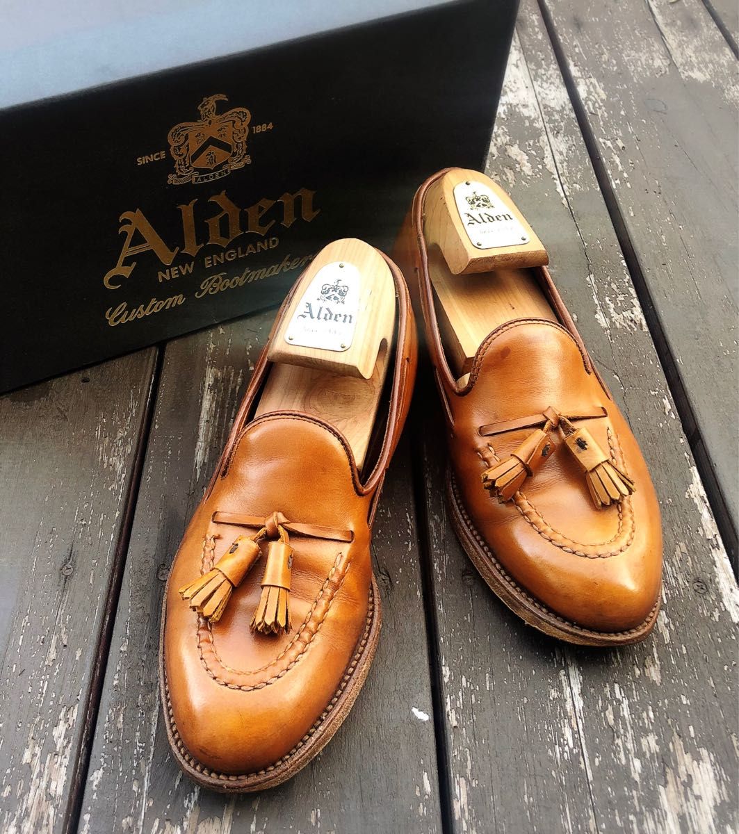 別注品 ALDEN/オールデン/タッセルローファー/6 5/24 5/茶/8 別注品 ALDEN/オールデン/タッセルローファー/6 5/24 5/茶/8