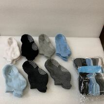 送料無料 ベビーソックス　10.0〜12.0cm/12.0~15.0 7足7色　子供靴下 　結束バンドを外して発送します　4841TK
