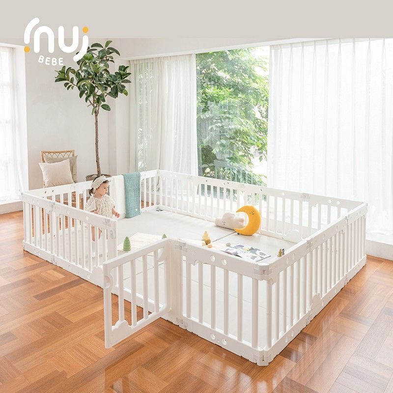 InuiBEBE トムトム 14P 抗菌ベイビールーム 安全門付き ベビーサークル